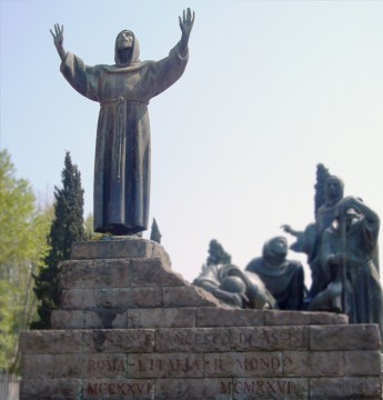 St. Francis of Assisi monument in Italy