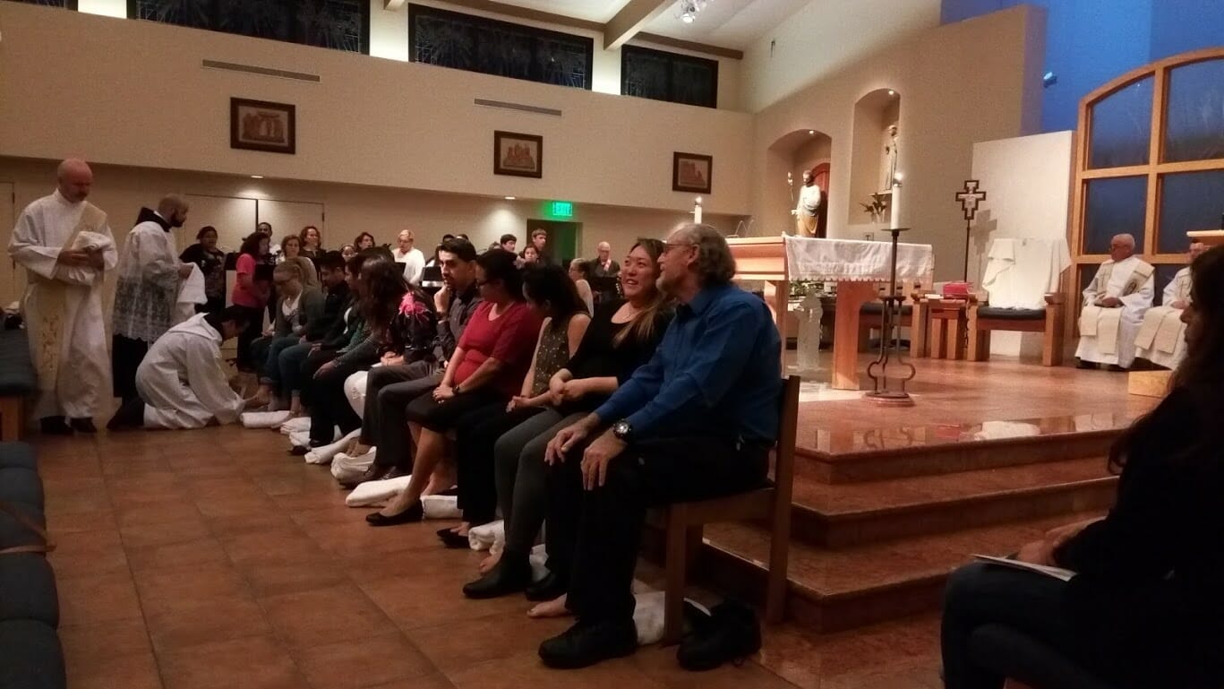 Holy Thursday 2018 Washing Of Feet Our Lady Of Guadalupe Church
